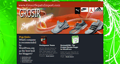 Desktop Screenshot of grosirsepatuimport.com